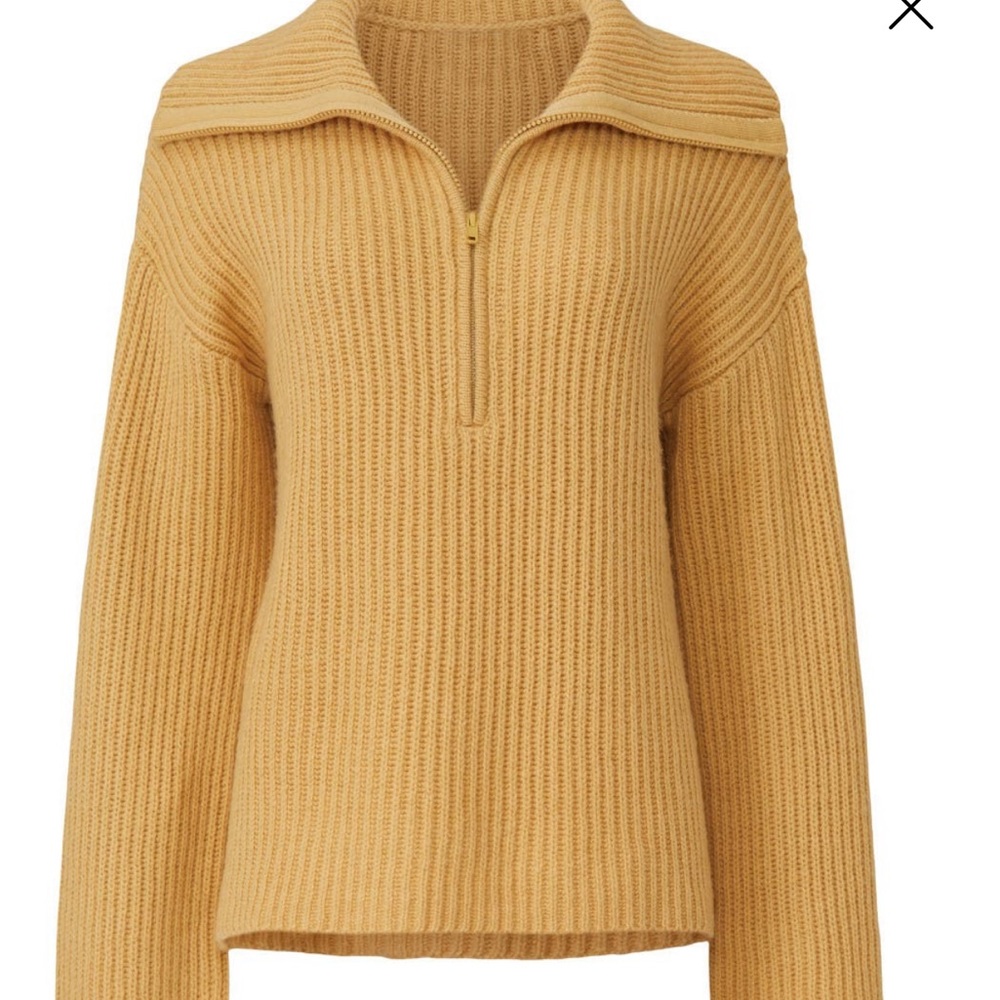 RTR Sweet Baby Jamie Yellow Half Zip Sweater Size XS Good Preowned Condition